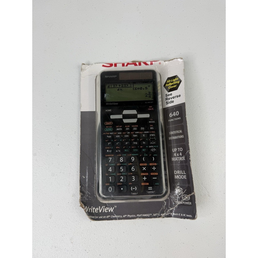 Sharp EL-W535TGB-BL Scientific Calculator, 16-Digit LCD 422 Functions SEALED